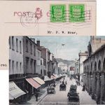 Dt. Bes. Kanalinseln - 1/2 P. Wappen waagr. Paar Ortskarte/FDC Jersey 29.1.42
