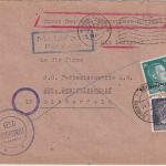 DDP Ostland - 16+1 Pfg. AH/Überdruck Luftpostbrief Reval - Bitterfeld 24.8.44
