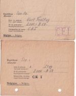 All.Bes./Belgien - Lager CE I (Maurage) 2 Kriegsgefangenenbriefe 8.9.46/7.10.46