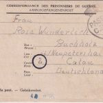 All.Bes./Belgien - Lager CH II (Marchienne) Kriegsgefangenenbrief 5.7.46