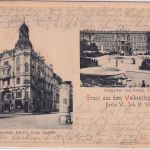 Berlin - Weihenstephan-Palast sw-Mehrbild-AK gelaufen 1905