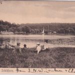 Berlin - Schildhorn (Grunewald) See, Dampfer sw-AK gelaufen Pichelsdorf 1906