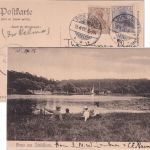Berlin - Schildhorn (Grunewald) See, Dampfer sw-AK gelaufen Pichelsdorf 1906