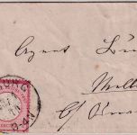 DR - 1 Gr. kl. Brustschild Brief K1 Harburg - Melle 25.1.72 - ohne Inhalt