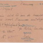 All.Bes. - Hannover 1946 apt. 10 Pfg. AFS "Landesversicherungsanstalt" Ortskarte