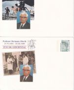 BRD - 4x80 Pfg. SWK Privatganzsachen 100. Geburtstag Prof. H. Oberth ungebraucht