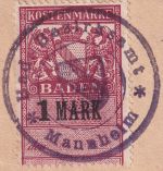 DR - Mannheim 1920 Personalausweis n. Foto 1 M. Gebührenmarke