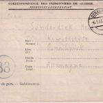 All.Bes./Belgien - Lager CE I/Maurage Kriegsgefangenenbrief n. Osnabrück 6.5.46