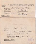 All.Bes./Belgien - Lager BO II (Hensies) 3 Kriegsgefangenenbriefe 4/46 - 7/47