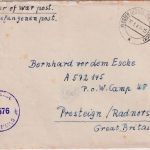 All.Bes. - Kloster Oesede 20.1.47 Kriegsgefangenenbrief n. ENGLAND (Presteign)