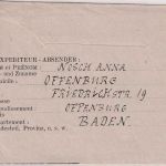 All.Bes. - Offenburg gebühr bezahlt 3.6.46 Kriegsgefangenenbrief n. FRANKREICH