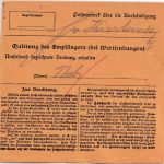 DR - 1 M. Reichspostamt Perfin ELW Paketkarte (2 Pakete) Wiesbaden 1916