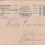 DR - 5 Pfg. Germania b-Farbe Unterrand AK (Restaurant) Hannover - Eldagsen 1909