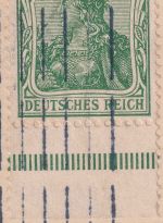 DR - 5 Pfg. Germania b-Farbe Unterrand AK (Restaurant) Hannover - Eldagsen 1909