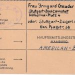 All.Bes./England - POW Camp 69 20.9.45 Kurzmitteilungskarte n. Stuttgart