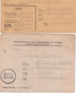 All.Bes./Belgien - Lager LB V (Waterschei) 2 Kriegsgefangenenbelege 1946