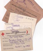 All.Bes./UdSSR - Lager 7100/6 (Saporoschje) 5 Kriegsgefangenenbriefe/-karten