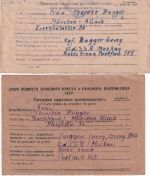 All.Bes./UdSSR - Lager 7185 (Michalowka) 9 Kriegsgefangenenbelege ex 1946/47