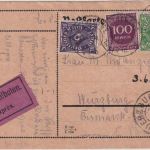 DR-Infla - 40 M. Posthorn u.a. Eilkarte Bayreuth - Würzburg 2.6.23