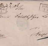Preussen - 3 Sgr. König Fr. Wilhelm Ganzsache/Geldbrief Ra2 Paderborn 7/9
