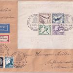 DR - Olympiade 1936 Blockausgabe 2 Lupo-Einschreibebriefe Berlin/Kiel 8./13.8.36