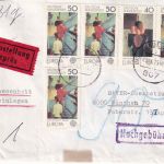 BRD - 4x50+40 Pfg. Europa Eilbrief Ingolstadt - München 1975