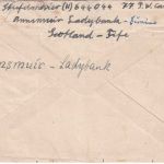 England - POW-Camp 77 (Annsmuir) Kriegsgefangenenbrief ins POW-Camp 196 - 2.9.47