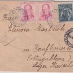 CSSR - Jablonec (Gablonz) 1956 Brief n. Kaufbeuren-Neugablonz (Lager Riederloh)