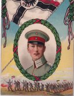 Preussen - Kronprinz Wilhelm Uniform farb. Militaria-AK ungelaufen ca. 1914