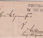 Thurn & Taxis - Homberg 12 DEC 1840 L2 (mit Jz !!) Dienstbrief n. Lichtenau