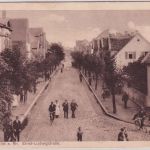 Hessen - Lampertheim Ernst-Ludwigstraße sw-AK/Feldpost 1916