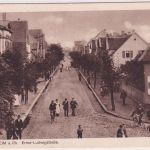 Hessen - Lampertheim Ernst-Ludwigstraße sw-AK/Feldpost Worms 1915