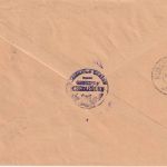 DR - 10 Pfg. Korbdeckel/Dienst 3er-Str. Einschreibebrief Hasloch a./M. 9. MAI 24