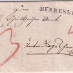 Württemberg - Herrenberg L1 Portobrief Gültstein - Unterdigisheim 1833