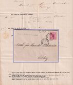 Württemberg - 3 Kr. Ziffer Brief K1 Heilbronn 27/1 - Coblenz 1871 - mit Inhalt
