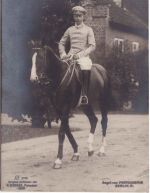 Preussen - Kronprinz Wilhelm zu Pferde sw-Foto-AK ungelaufen ca. 1905