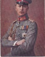 Preussen - Kronprinz Wilhelm Portrait Uniform Orden farb. AK ungelaufen dat 1916