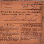 Bayern - Neuötting 1916 unfreie Paketkarte n. Mitterskirchen 25 Pfg. Nachporto