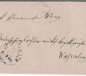 Bayern - Jettenbach i. Obb. 30. MAI K1/Sondertyp Dienstbrief n. Wasserburg 1879