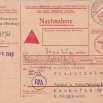 DR - Burghausen 17.2.45 Nachnahmekarte/Frei d. Ablösung (Finazamt)