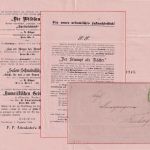 Bayern - 3 Pfg. Wappen Drucksache Landshut - Flensburg (!) 17. NOV 1885 Inhalt !