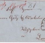 Bayern - 3 Kr. Wappen geschn. Chargebrief HKS Schierling - Landshut 26.8. (1869)