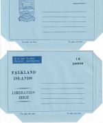 Falkland Inseln - 2x14 P. Ganzsache/Aerogramme beide ungebraucht