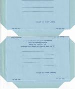 Falkland Inseln - 2x14 P. Ganzsache/Aerogramme beide ungebraucht