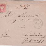 Bayern - 3 Kr. Wappen gez. K1 Vilsbiburg 13/3 Brief n. Frauendorf P. Vilshofen