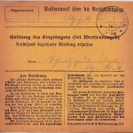 Bayern - Vilsbiburg 1916 unfreie Paketkarte n. Sauersberg - 25 Pfg. Nachporto