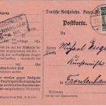 DR - 5 Pfg. Korbdeckel Karte/Frachtgutbenachrichtigung Marklkofen 20.2.24