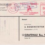 BRD - (13b) Untermitteldorf ü. Regen Landpost-Ra2 Antwortkarte n. Grafenau