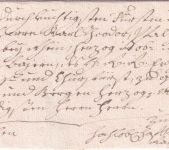 Bayern - Pappenheim Schreib-L1 Blindabschlag Brief an Kurfürst Karl II. 1787