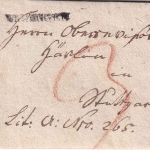 Württemberg - Vaihingen L1 Portobrief v. Stuttgart - ohne Inhalt (ca. 1815)